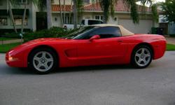 1998 Corvette Convertible w/ 14800 orig. miles - 2 adult owners - Rare Red / Tan / Tan ( 1 of only 1200 built&nbsp; w/ documentation ) and looks as new.&nbsp; Perfect Autocheck score. AC Delco serviced by Corvette mechanic.&nbsp; It is appointed with
