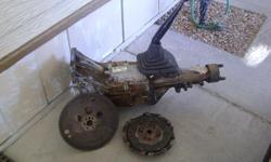 Borg Warner 5 speed transmission for sale, plus other parts for a 1994-1997. 2.2 has bell housing or 4.3 with the right bell housing for a Chevy S10 and GMC Sonoma. Comes with flywheel, clutch plate and pressure plate. $450. Other parts are from year