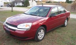 2004 Chevy Malibu LT (non-classic style) with 3.5L V6. 141k mi (lots highway), 2nd owner (owned 19k mi). Well maintained, oil change EVERY 5k mi with Quaker state high mileage; radiator and transmission flushes periodically. Non-smoker, no pets, and no