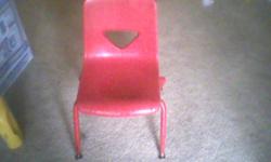 GOT 5 RED CHAIRS AND 5 BLUE CHAIRS ASKIN 2 DOLLARS A PIECE