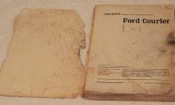 This is an ORIGINAL 1974 Chilton's Repair & Tune-Up Guide for ALL of the Ford COURIER Models from 1972 thru 1976.
EXCEPT for the Paper Cover, this Manual is in EXCELLENT CONDITION and is the First Printing of 1974. It is COMPLETE and still in EXCELLENT,