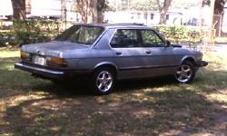 classic 1985 BMW 528e, 4door, power sun roof, gas engine, 5 speed, all power seats and windows work. car was driven from Virginia to Pensacola Florida on $80 of gas total mileage of trip 849 miles
