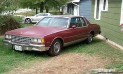 84 Chevrolet Caprice Classic Landau Coupe, V8/305 - New battery and Goodyear Tires - Low Miles, Looks Nice, Runs Great.