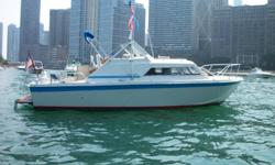 Location - Diversey Harbor, Chicago
MUST SELL - 1973 Chris Craft 25 ft Cabin Cruiser. Complete refurbish. A must see boat. Too much to list. Excellent condition. Engine 307, trim tabs, swim platform, comfortable sleeping quarters, new sound system,