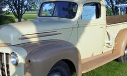 1946 Ford pick-up truck
good condition
stock flat head V-8
has many extra engine and drive train parts included with this price
has been repainted