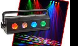 perfect for moble DJ , club.... 6 muliti colors on one unit the other unit 4 muliti color red, blue,green,clear,
yellow , in execellent shape these lightings will atract washington state party people