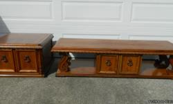 1970 Beauitful Solid Oak Coffee Table and End Table.&nbsp; Coffee Table is 5 feet 9 inches long.