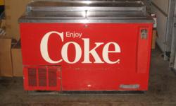 Beverage air coke cooler chest. works, fair condition