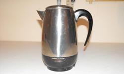FARBERWARE superfast electric coffee pot from the 70's This is a rare find and has all the parts.