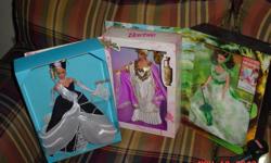 1994 Scarlett O'Hara "Gone With The Wind" Hollywood Legends Collection
1995 Grecian Goddness "The Great Eras Collection"
1996Midnight Waltz "Ballroom Beauties Collection"
1996 Jewel Princess "The Winter Princess Collection"
1995 My Fair Lady "Barbie As
