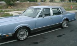 1984 Lincoln Town Car, Signature Series
&nbsp;
City MPG: 15 EPA Official City MPG: 17 Highway MPG: 25 EPA Official Highway MPG: 27
Engine size: &nbsp; 5.0
Number of Cylinders: 8
Transmission: A4 ... Automatic
Four Door Interior Volume: 116 Cubic Feet