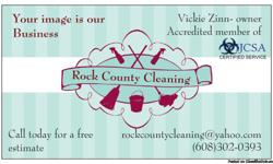 Rock County Cleaning&nbsp;is looking to add a few more accounts. We know a clean office is a healthy office.&nbsp;
Give us a call TODAY and be more productive tomorrow.