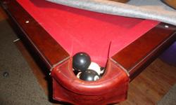 Olhausen Pool Table-Light that hangs above it-Pool Balls-Pool Sticks-Wall Rack for the Sticks-Round Table w/Captains Chairs-Billards rule book. Everything you need to set up an amazing MAN CAVE!
&nbsp;