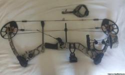 2013 mission ballistic compound bow by Mathews. Bow has upgrades: Copper John dead nuts 3 sight, 5 arrow onboard quiver. Stabilizer. SHARK lanyard/trigger.
This bow is in Excellent, nearly unused condition. Closest offer to 500.00 takes it. 503 990 3929