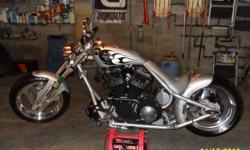 2005 Coors Pro Street Chopper... The motor is a Buell X-1 Lighting with Buell Firebolt heads and Crane H-4 ignition. Digital gauges with paint by Atomic1, Pittsburgh PA. The bike has approximately 1,000 miles on it since it was finished last year and has
