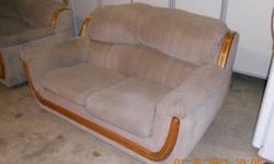 Counch and loveset in fair condition. Nothing broke, just worn. No tears or rips. Very comfortable.
Couch is 86 inches long (left to right) and 37 inches deep (front to back).
Loveseat is 60 inches long (left to right) and 37 inches deep (front to back).