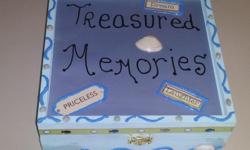 Custom Made Memory Boxes Any Color and Embellishments can be added