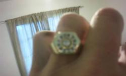 1.2 carats Custom Made -1 OF A KIND--14k -Paid 5k-- for it 40 yrs back--Size8-9 with ring guard--CASH OR TRADE--NO PAY PAL--SALE PRICE 7/7-TO 7/12--