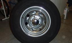 Dodge Dakota Truck (2004)- Four 16 inch Chrome Wheels (5 Bolt) and Tires- P245-70-16 Good Condition