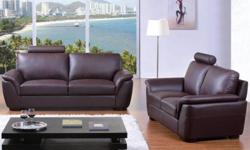 WAREHOUSE SALE! MUST BE SOLD! LOWERED PRICES!
LOCAL PICK UP OR DELIVERY
CALL 323 782 0805
Dark Brown Leather Sofa Set
Features:
Dark Brown Leather Sofa Set
Made from highest quality bonded leather
Can be ordered in top grain leather / leather match