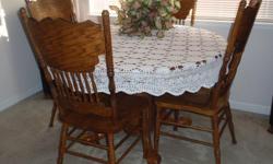 Dining table w/ 4 chairs + Hutch