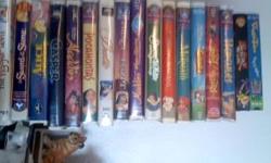 Disney vhs movies all for $15.00