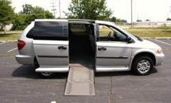 Nice VMI powered side entry wheelchair accessible van. Seating for 5 passengers and a wheelchair. The front seats are also removable so that the wheelchair can be placed in the passenger position or this van can be easily modified so you can drive from a