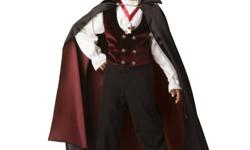 WE have a great selection of Dracula Costumes for kids and adults in various sizes and priced from $25 dollars and up. Comes with a 110 percent PRICE GARANTEE. Visit http://draculacostumesforkids.org for more information.