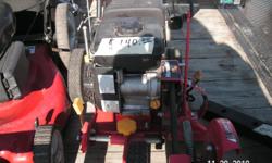 Homelite Edger, has a 79cc motor it is a three wheel edger, like new used 3 times this summer. Has a 9 " blade.