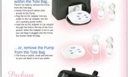 This Playtex electric double breast pump set is convenient to travel with its black, discreet&nbsp;tote bag and compartments. It includes adapters for the home and the car. It has five speed settings and can be set for double or single pumping. This unit