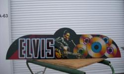 Elvis Slot Machine sign, 131/4"x49" Rare collector,s item. call 775-219-1013.