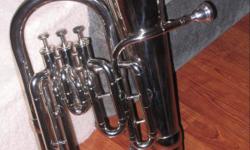 3 valves, silver Lacquer student horn , with a case.
this horn is easy to play.
buyer pays shipping.
