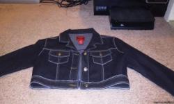 gently used like new pre owned excellent condition Encore denim jacket size S
