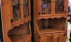 NEW TODAY -- Ethan Allen Corner Cabinets I have TWO Matching. Top quality and condition. $375 each
The Good stuff doesn't Last long.
Get there 1st and check it out for yourself
I also Have other Super Nice furniture at a fraction of the cost of new