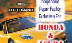For over 17 years we have repaired and maintained exclusively Honda and Acura cars.We pride ourselves in having the cleanest shop and the most up to date diagnostic tools.As we use only factory original parts we can avoid the problems that come the the