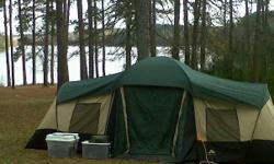 Give your kids the great outdoors camping experience with the convenience of&nbsp; clean showers and toilets nearby and the safety within a state park facility.&nbsp; The camping package includes a large cabin tent with 2 rooms and a center room, light in