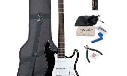 CLICK HERE: http://www.marshallup.com/fender-squier-black-bullet-strat-electric-guitar-pack.html
Squier by Fender Black Bullet Strat S/S/S electric guitar with tremolo, rosewood fretboard bundle with Fender gig bag and maintenance pack.
&nbsp;
Squier by