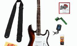 CLICK HERE: http://www.marshallup.com/fender-squier-brown-sunburst-bullet-strat-electric-guitar-bundle.html
Squier by Fender Bullet Strat S/S/S electric guitar with tremolo, rosewood fretboard bundle with tuner, strings, string winder, picks, polishing