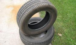 Firestone "Firehawk GTA" P205/60R14 Radial Tires.
Measure 23 1/4" tall and 7 3/4" wide unmounted.
Slightly used with plenty of rubber left and in
excellent condition.