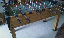 fooseball table soccer, regulation size, like new, $75.00. leave message 937-371-5647. pictures attached.