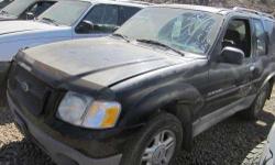 &nbsp;
Check for auto parts here.
&nbsp;
For Parts: '01 Ford Explorer
We have, for parts, this '01 Ford Explorer
4.0 SOHC engine 2 wheel drive automatic transmission
Inventory REF #755
automobile may currently be further dismantled than shown. Pictures