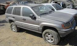 &nbsp;
The parts you need... here.
&nbsp;
Check us out and like us on Face Book.
For Parts: 1999 Jeep Grand cherokee
We are parting out this 1999 Jeep Grand cherokee
4.0 engine 4 wheel drive automatic transmission
Inventory REF #751
Check Out Our New