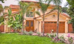 A luxurious, elegant newer 5 BR+4 BA Studio City home with phenomenal floor plan. Spacious living room has dramatic 2 story high ceiling, gorgeous wood floors, fireplace, large windows with plantation shutters. Adjacent is a very large formal dining room.