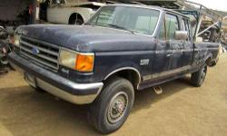 For Parts: '91 Ford F250
We have, for parts, a '91 Ford F250
5.8 engine 4 wheel drive standard transmission
Inventory REF #716
Vehicles photographed on arrival, may currently be further dismantled.
Highway 67 Truck Dismantlers
12650 Highway 67 Lakeside CA