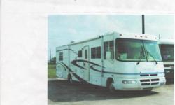 2003 34 1/2 foot class A Damon Daybreak motorhome, V10 Ford, air conditioning, big slide with awning, automatic hydraulic leveling system, satellite with auto seek, generator, microwave, 2 televisions, CB radio, cruise control, electric step, AM FM