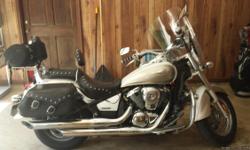 2008 Kawasaki Vulcan 900 LT
Less than 9500 miles
Price includes leather jacket/chaps and several helments