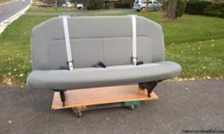 Rear Seat from a 2014 Ford Econoline Van - in like new condition, gray upholstery, &nbsp;including brackets.&nbsp; New $495 - asking price $350.00&nbsp; Cash & Carry