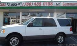 FRESH START MOTORS IS A USED CAR DEALERSHIP WHO TAKES PRIDE IN HELPING CUSTOMERS WITH DAMAGED CREDIT! GOOD OR BAD CREDIT WE WILL APPROVE YOU TODAY!
BEAUTIFUL SUV WHITE EXTERIOR TAN LEATHER INTERIOR AWESOME CONDITION!!!! ALLOY WHEELS, LUGGAGE RACK, TOWING