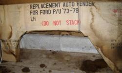 For Sale: Ford Pick up left front fender 1973 to 1979, new in box. $ 150. If interested call 219-362-8817.