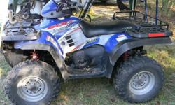 2004 polaris twin 600 4wd great shape blue & white . will consider swap for golf cart cell 904-424-8198